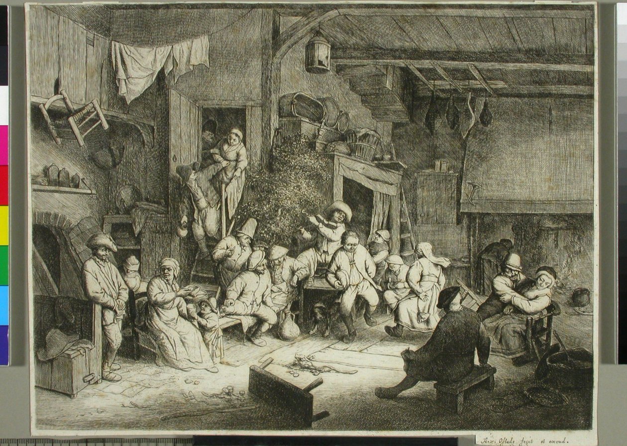 Dança numa taberna de Adriaen van Ostade