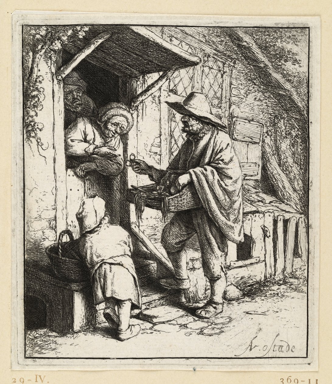 O vendedor de óculos de Adriaen van Ostade
