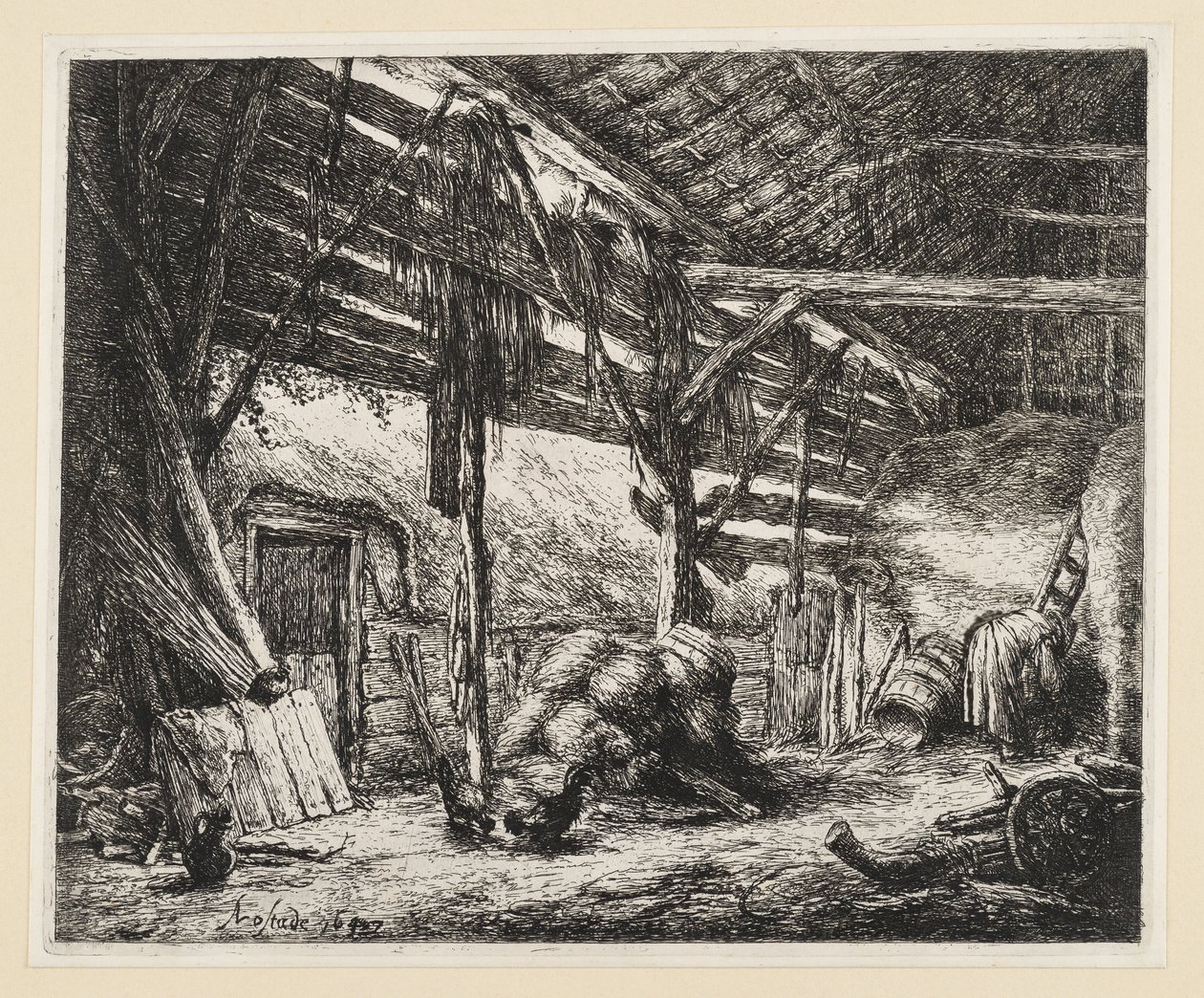 O celeiro de Adriaen van Ostade