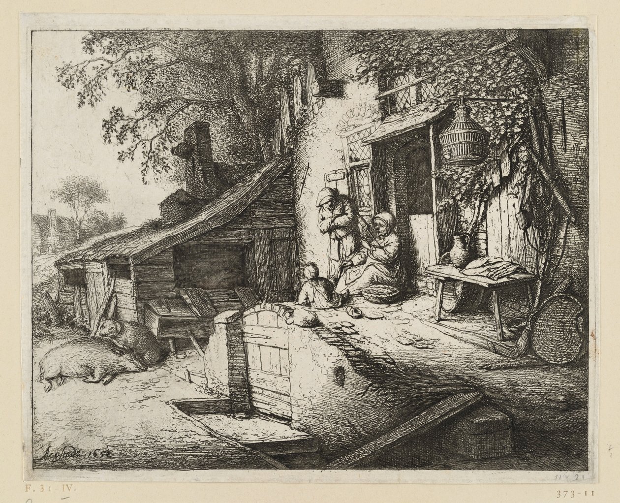 A Fiandeira de Adriaen van Ostade
