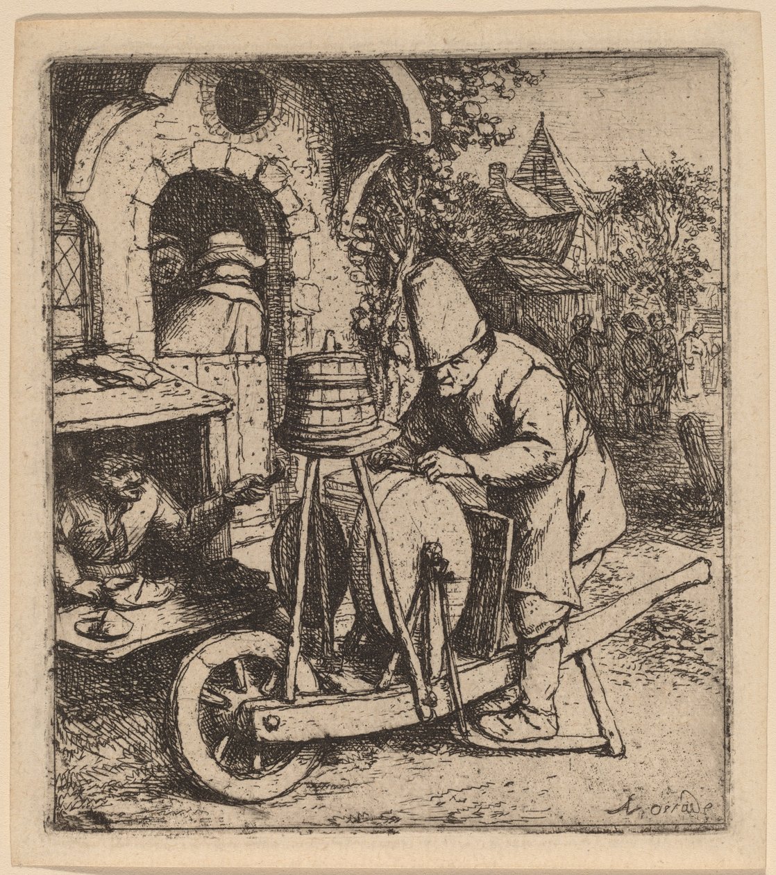 Moedor de facas de Adriaen van Ostade