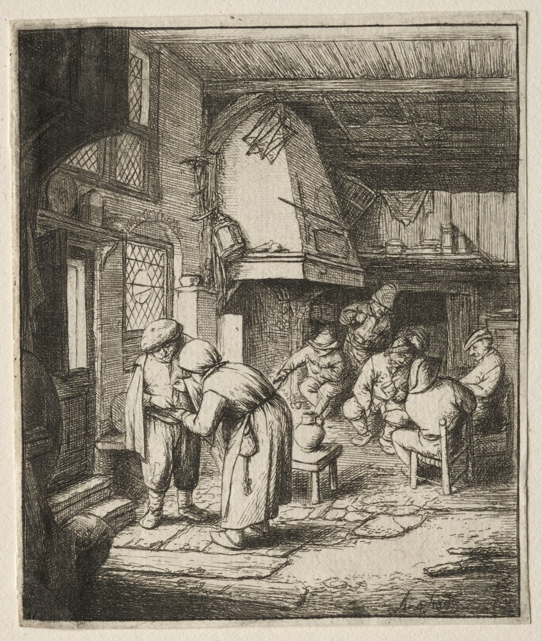 Camponês liquidando sua dívida de Adriaen van Ostade