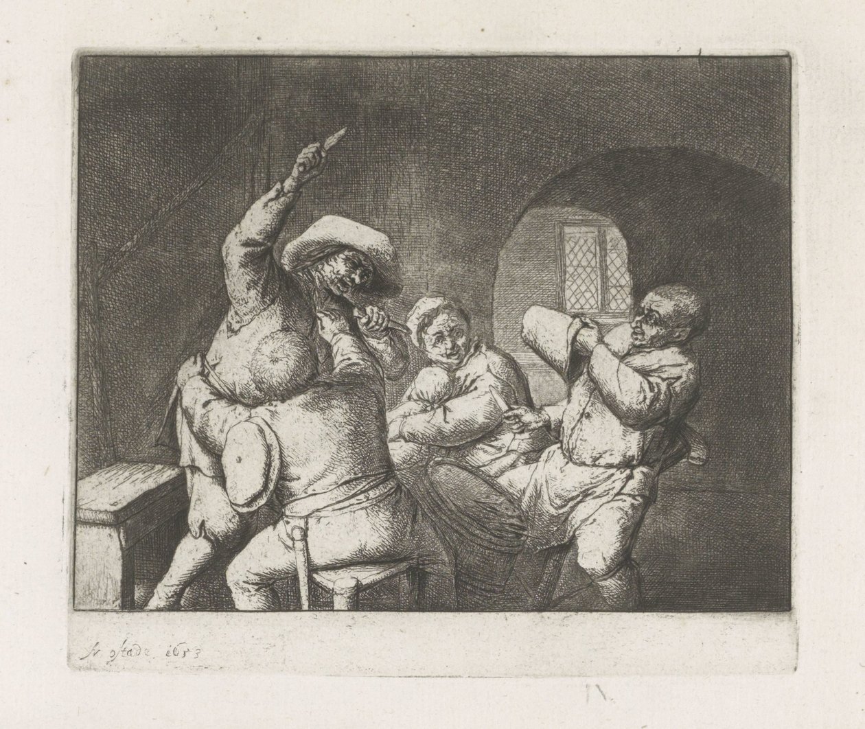 Jogadores de cartas de argumentação de Adriaen van Ostade