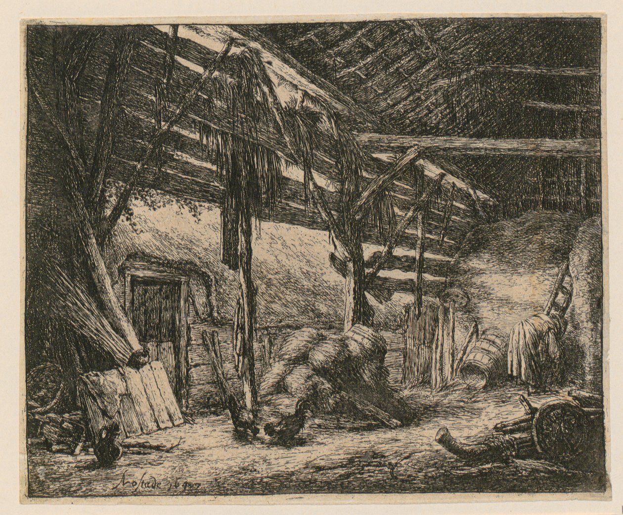 Celeiro de Adriaen van Ostade