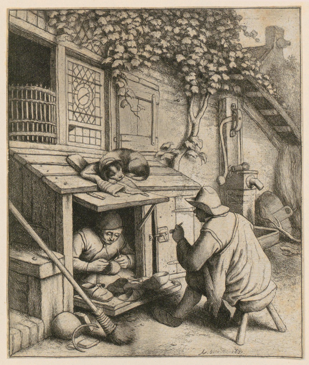 Sapateiro de Adriaen van Ostade