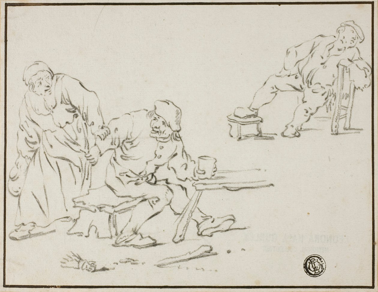 Cena da taverna de Adriaen van Ostade