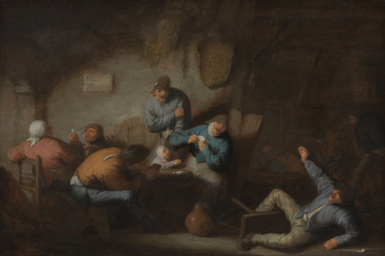 Cena de taberna de Adriaen van Ostade