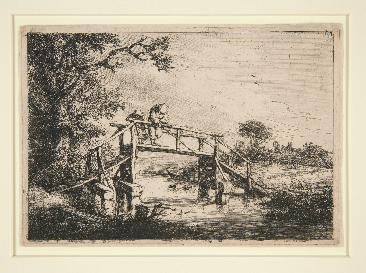 Os pescadores à linha de Adriaen van Ostade