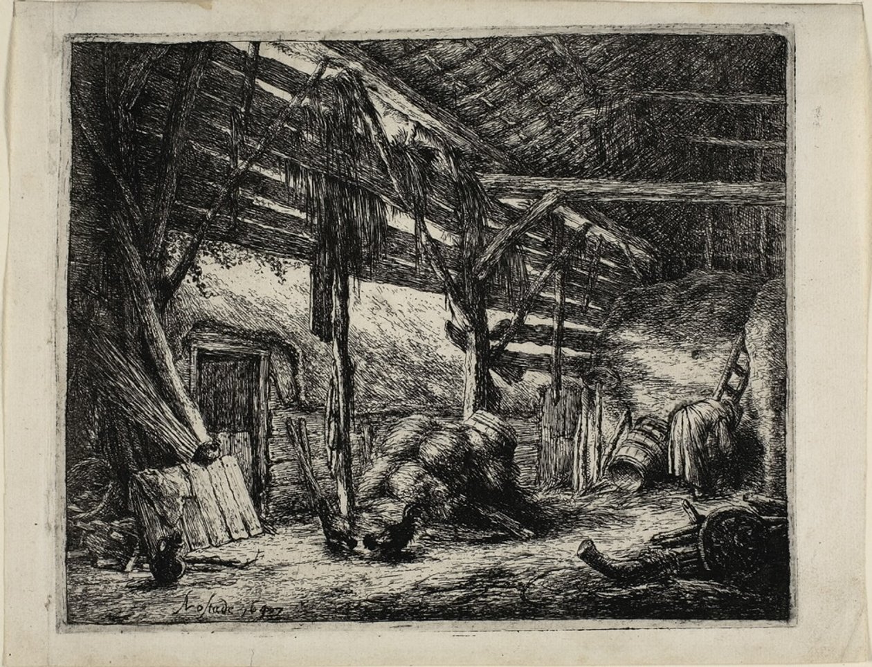 O Celeiro de Adriaen van Ostade