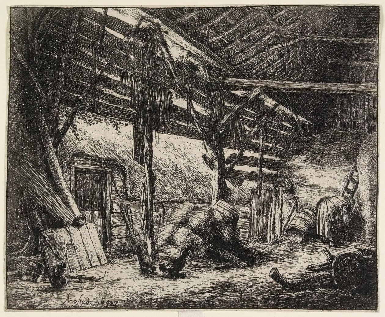 O Celeiro de Adriaen van Ostade