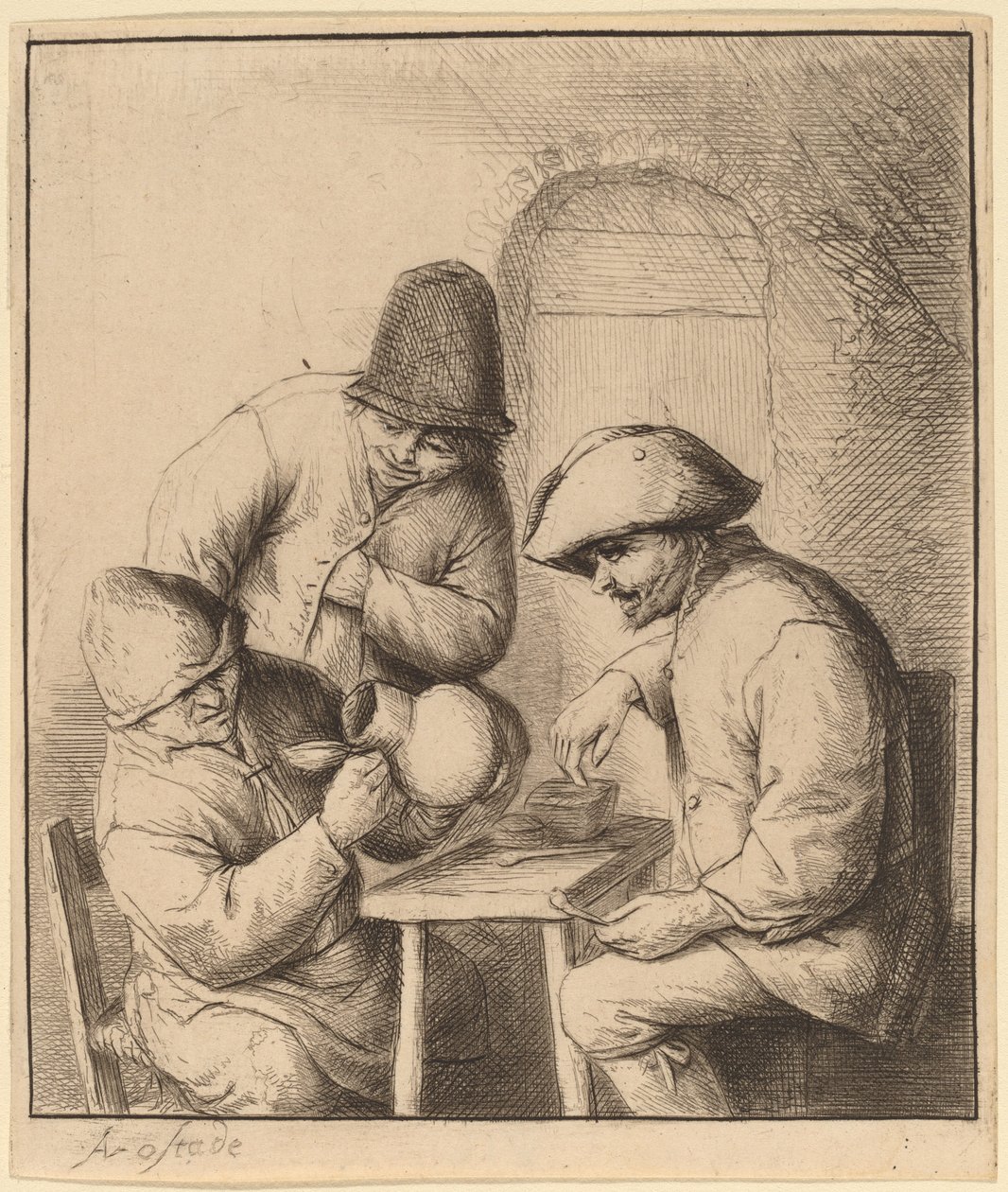 A jarra vazia de Adriaen van Ostade