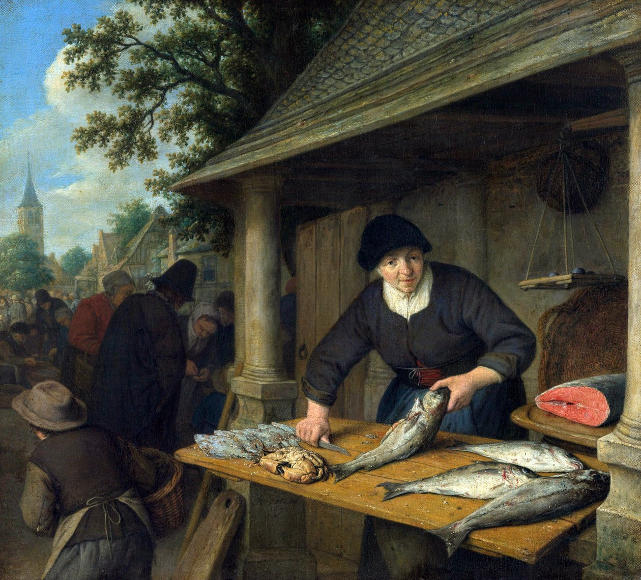 The Fishwife de Adriaen Jansz. van Ostade