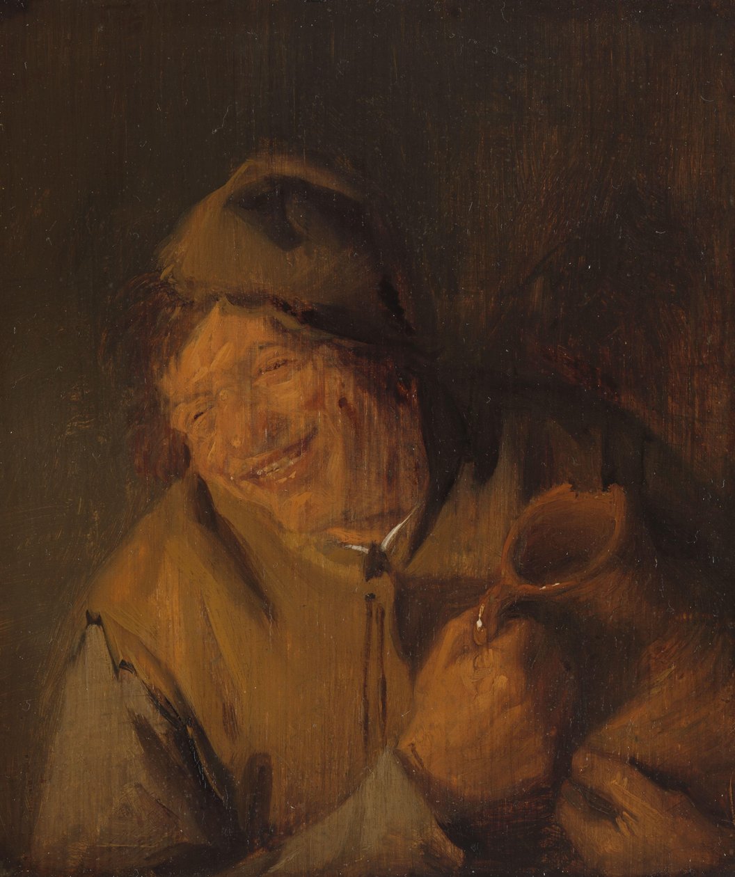 O Camponês Alegre de Adriaen van Ostade