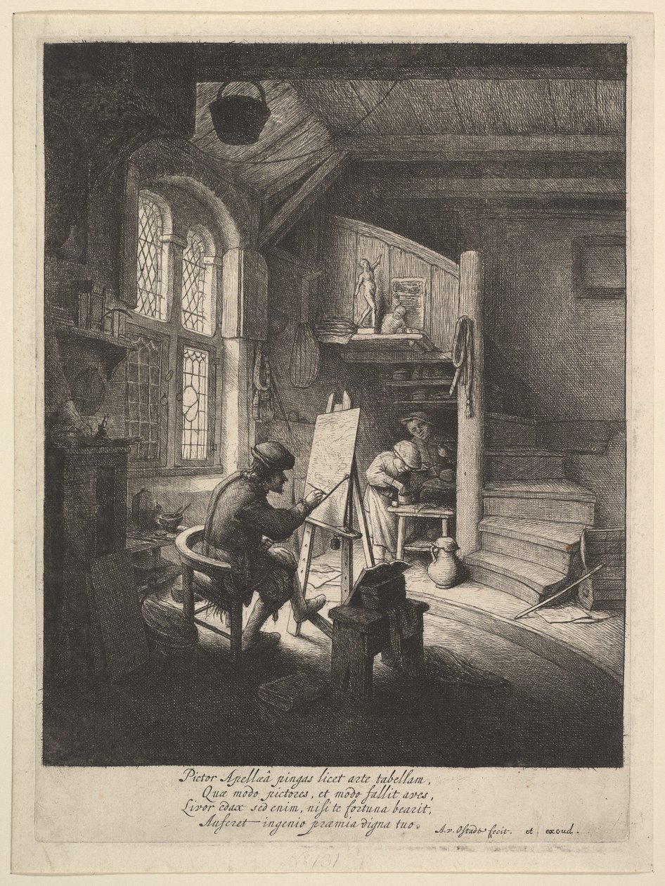 O pintor de Adriaen van Ostade