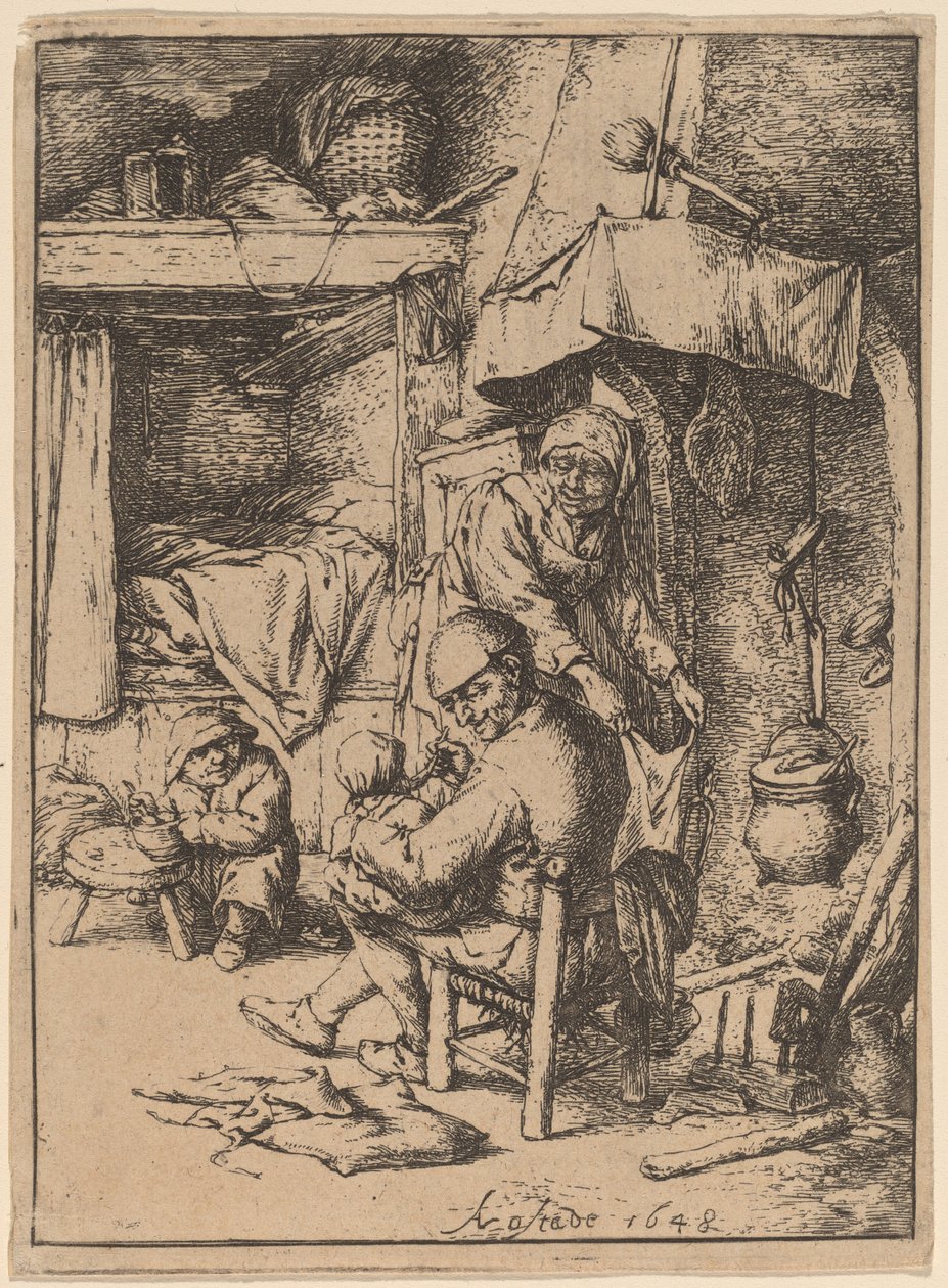 O Pater Famílias de Adriaen van Ostade