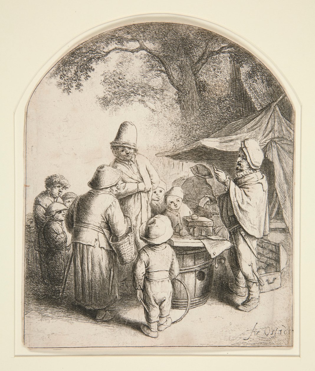 O Quacksalver de Adriaen van Ostade
