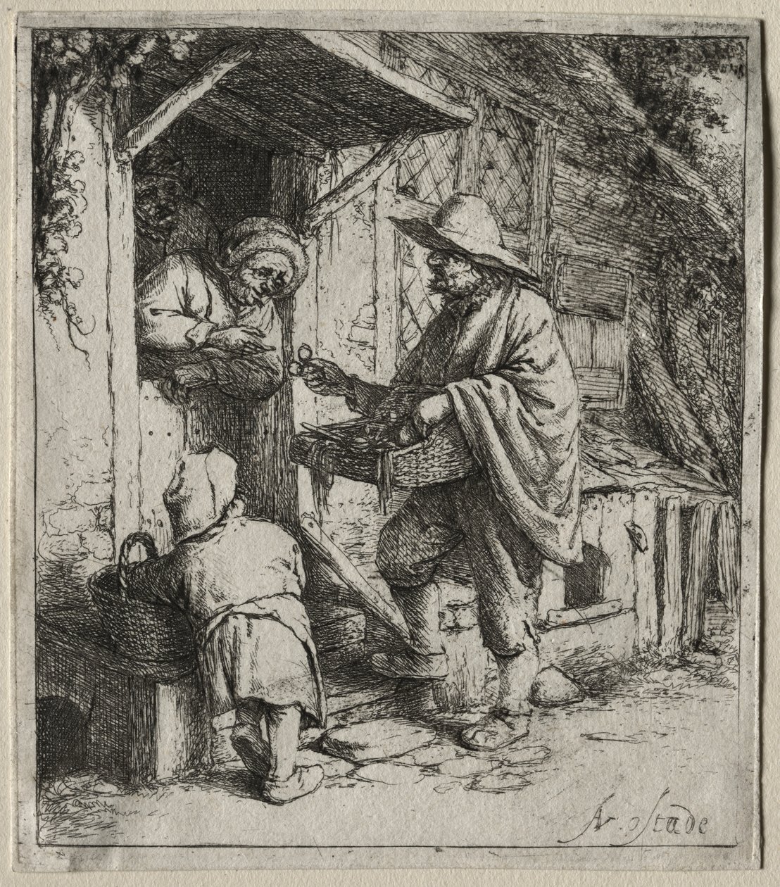 O vendedor de óculos de Adriaen van Ostade