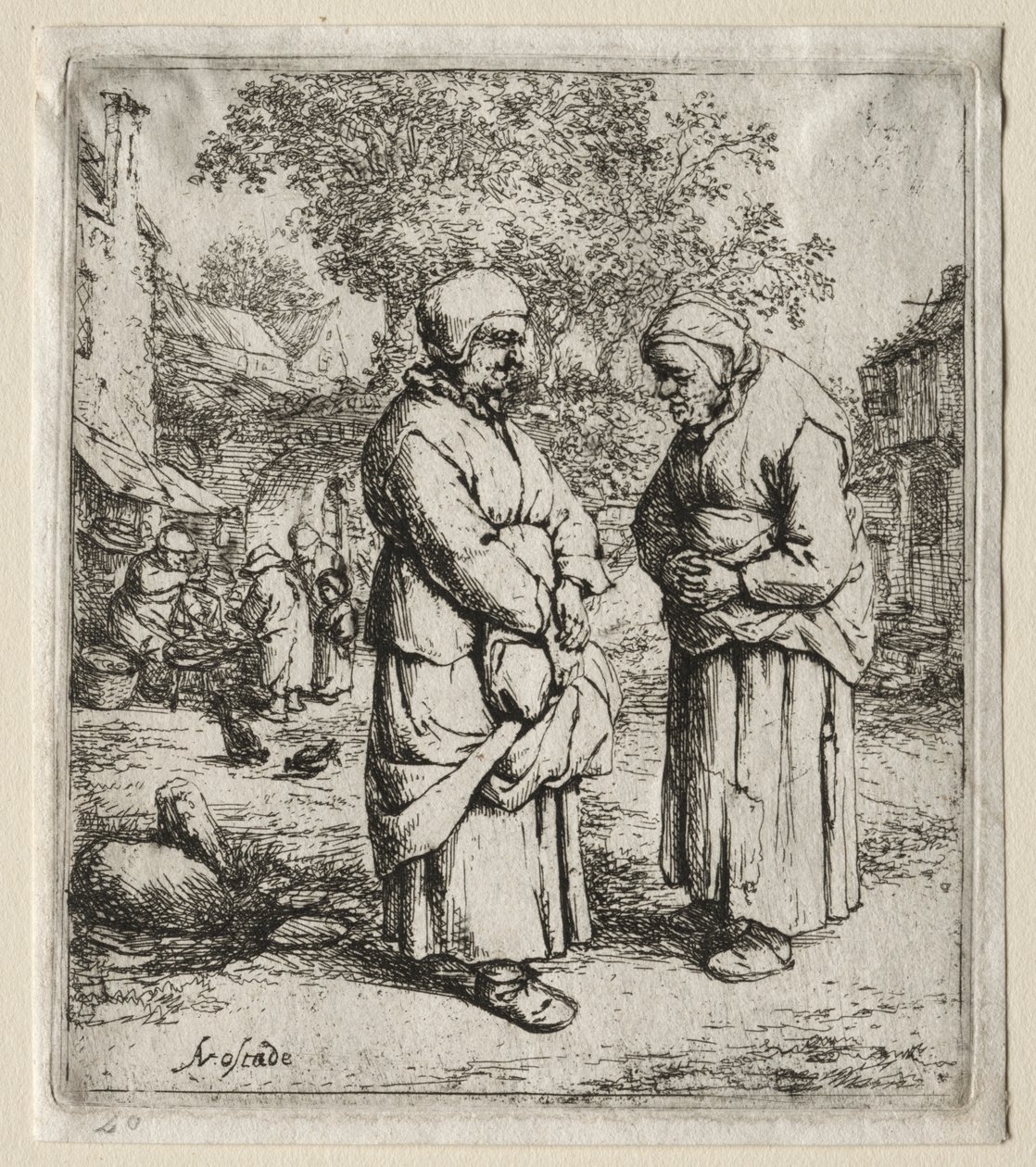 As duas fofocas de Adriaen van Ostade
