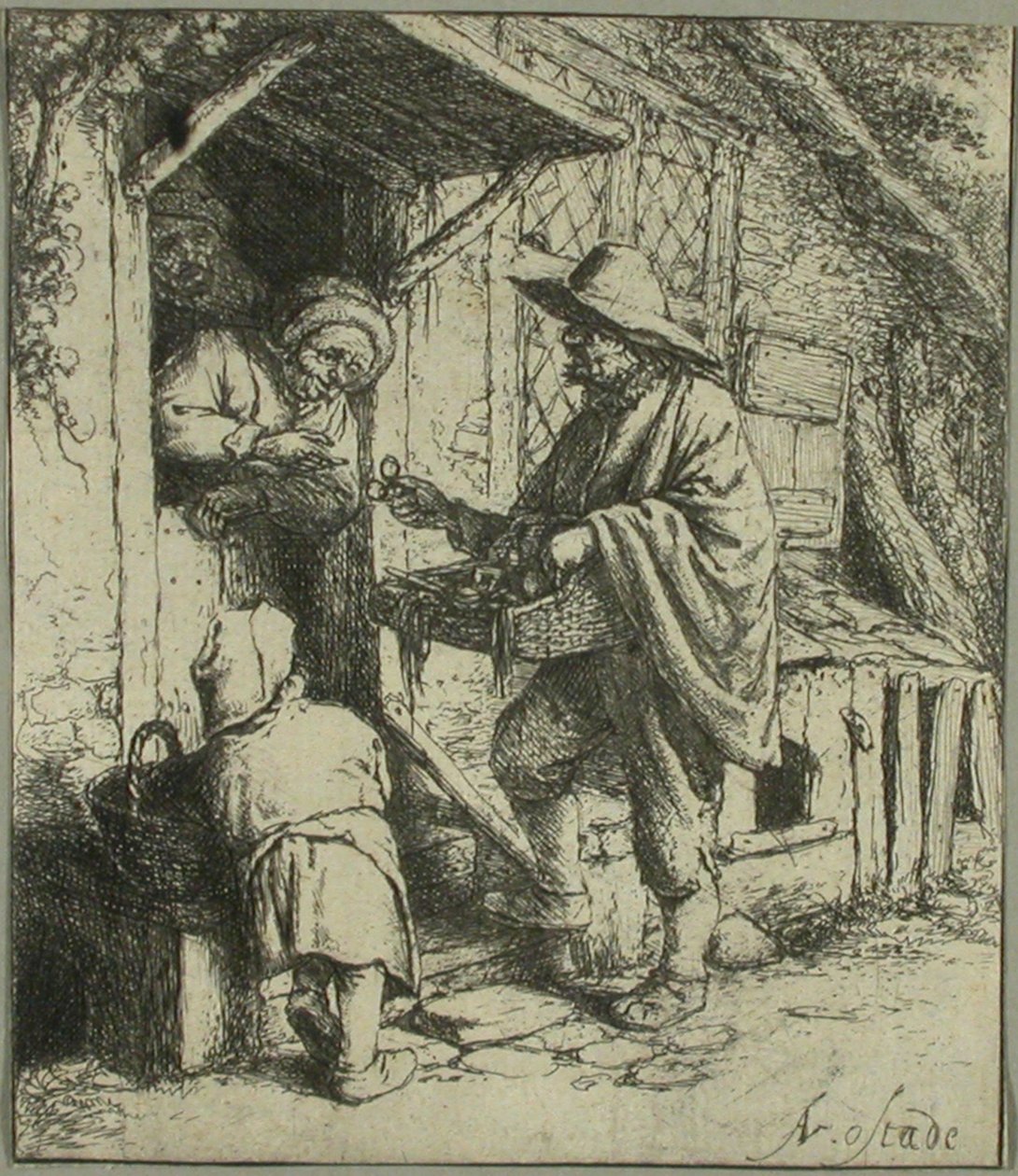 O vendedor de óculos de Adriaen van Ostade