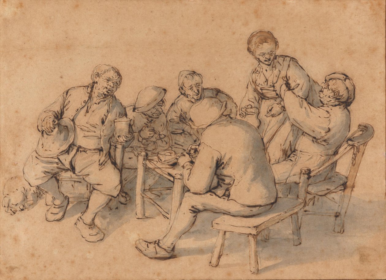 Alegre companhia de Adriaen van Ostade