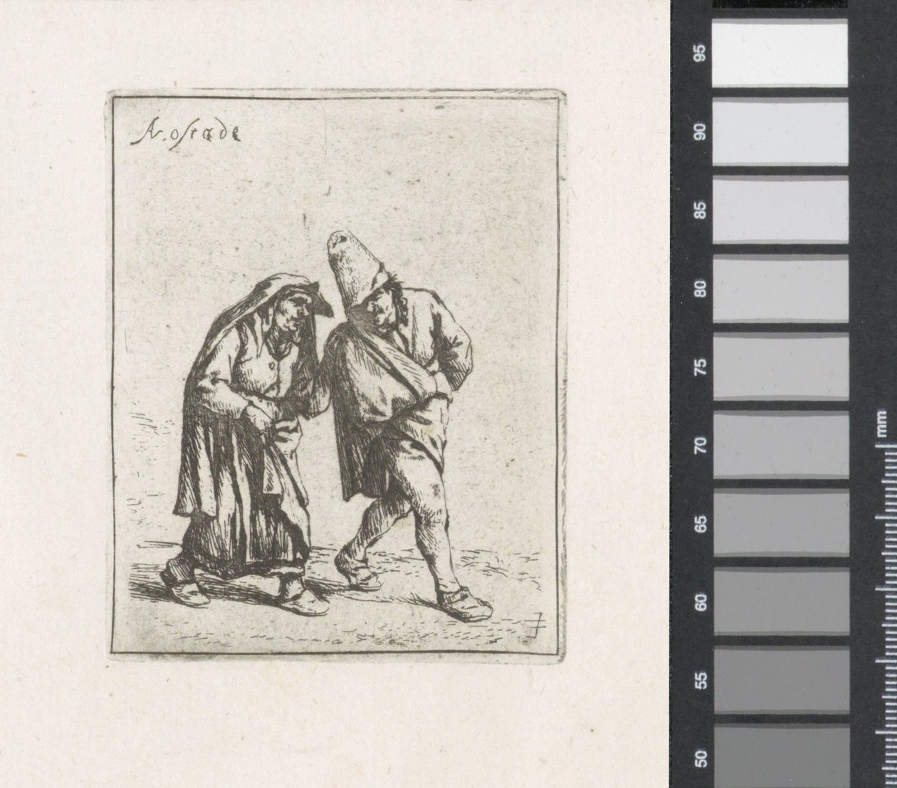 Casal de agricultores ambulantes de Adriaen van Ostade