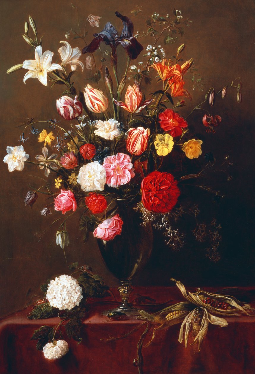 Ainda vida de flores de Adriaen van Utrecht