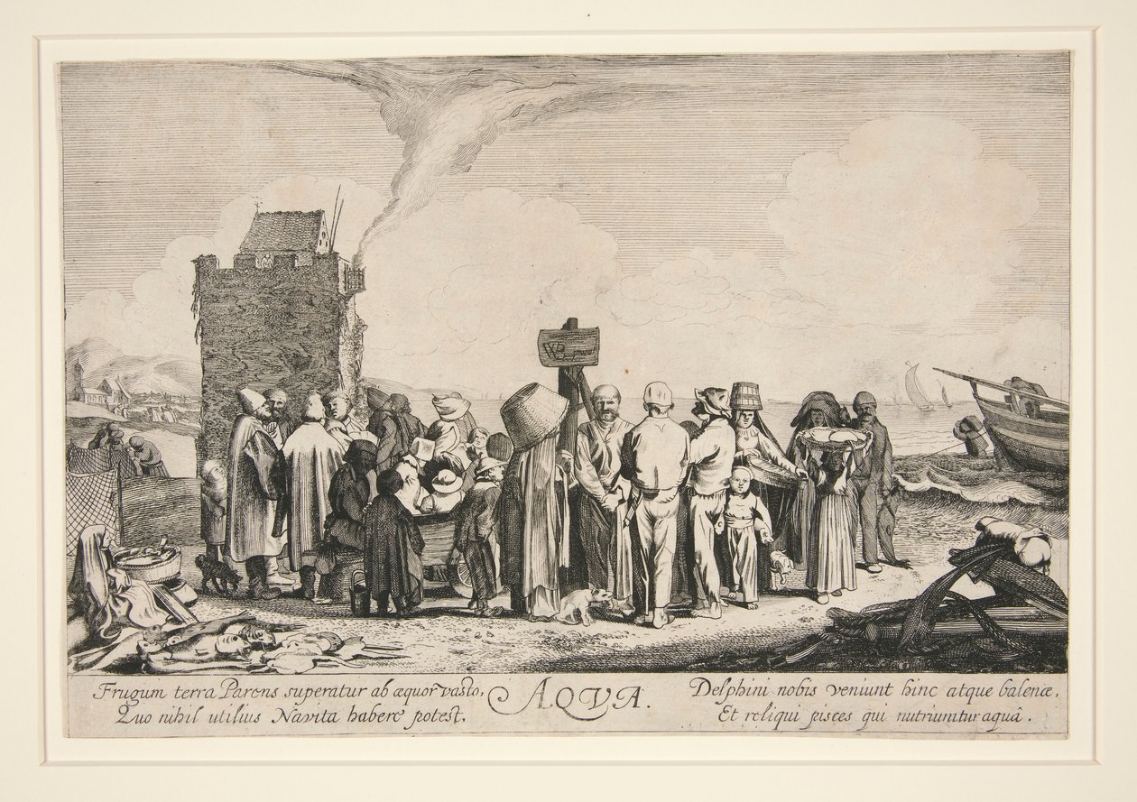 Aqua, a partir do conjunto dos Quatro Elementos de Adriaen van de Velde
