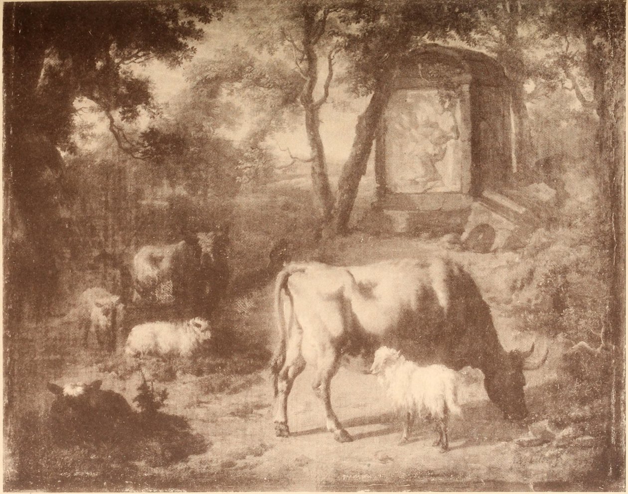 Paisagem com gado de Adriaen van de Velde
