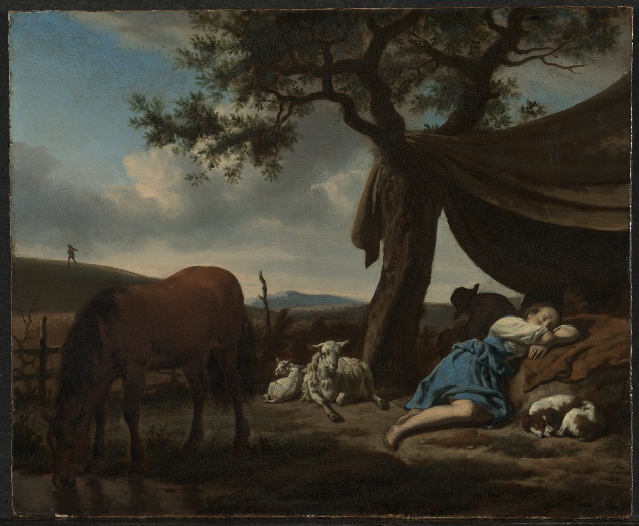 Pastores adormecidos de Adriaen van de Velde