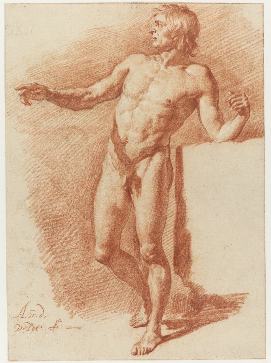 Nu masculino em pé Nu masculino em pé de Adriaen van de Velde