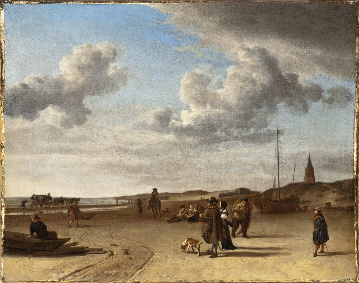 A Praia de Scheveningen de Adriaen van de Velde