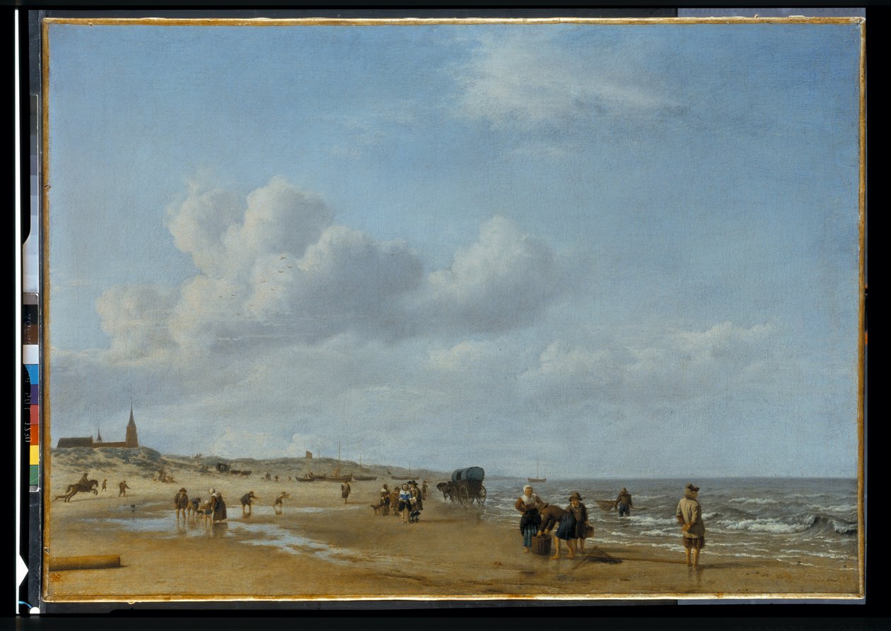 A praia de Scheveningen de Adriaen van de Velde