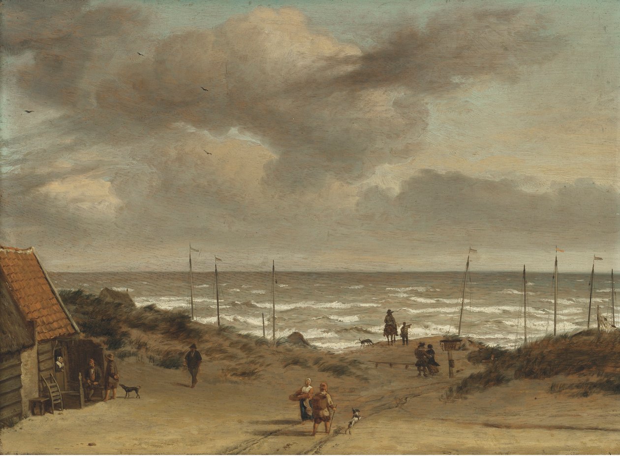 Vista das dunas para o mar de Adriaen van de Velde