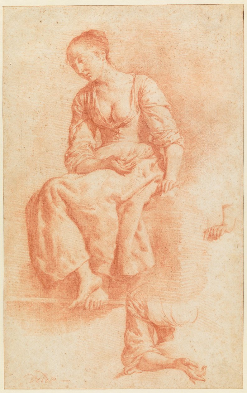 Menina sentada de Adriaen van de Velde