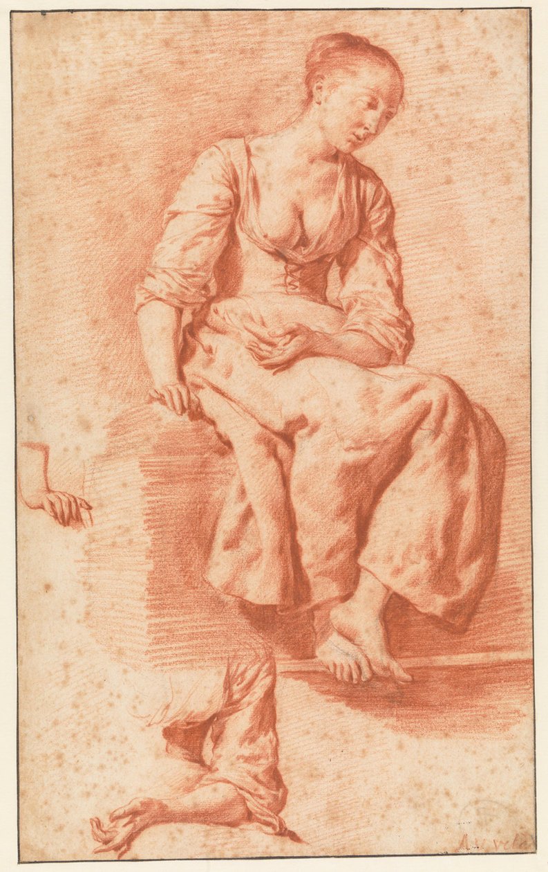 Menina sentada de Adriaen van de Velde