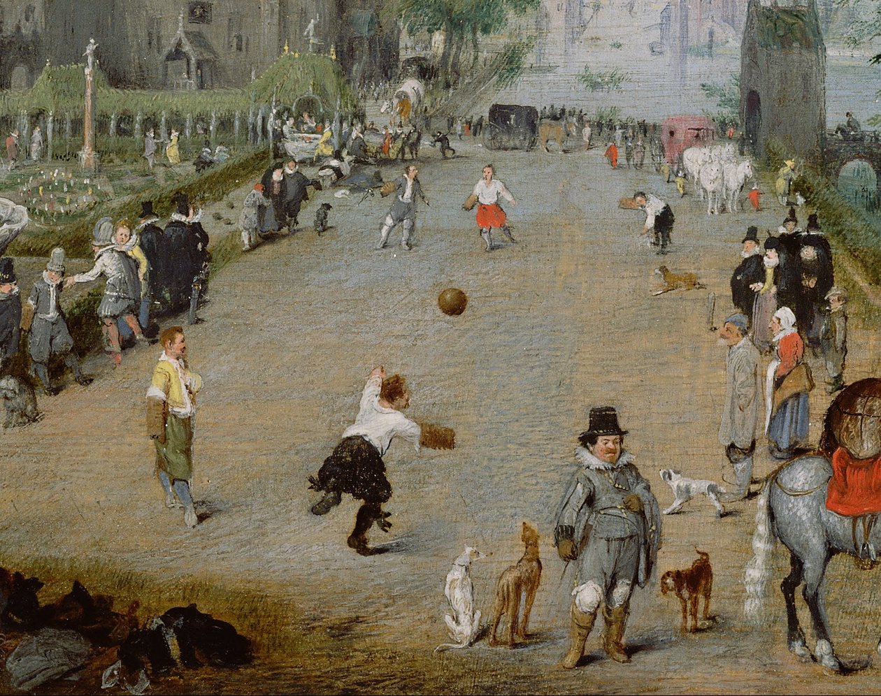 Um Jeu de Paume diante de um Palácio de Campo de Adriaen van de Venne