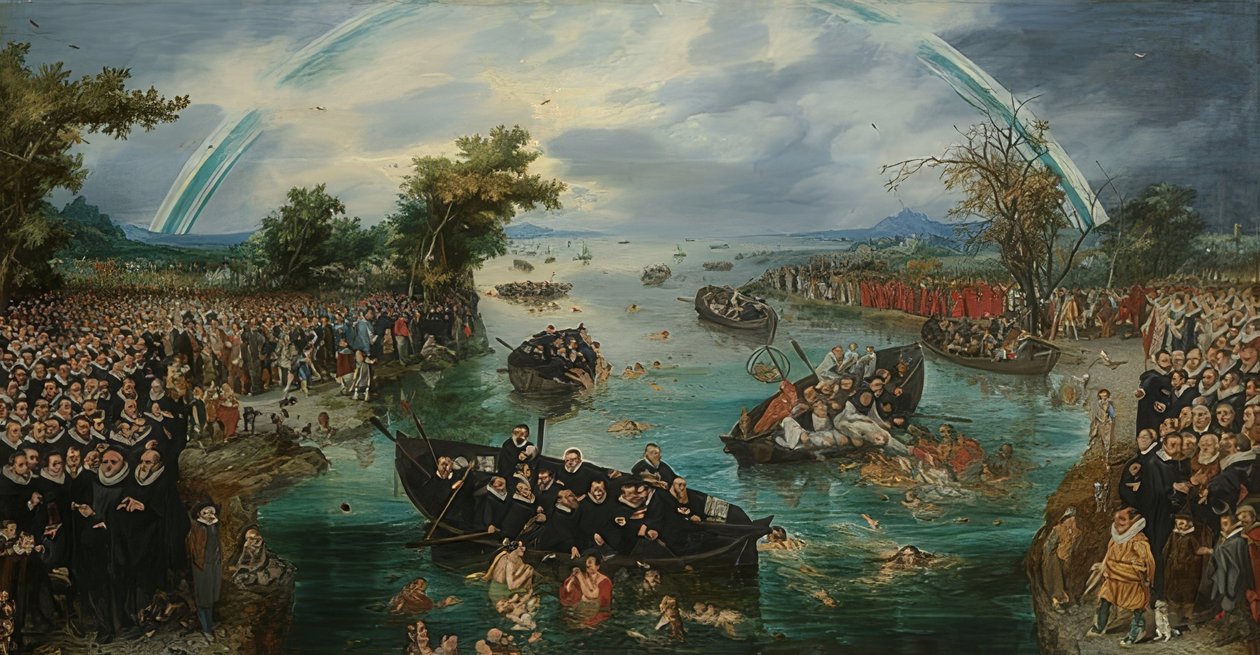Pescar almas. 1614 de Adriaen van de Venne