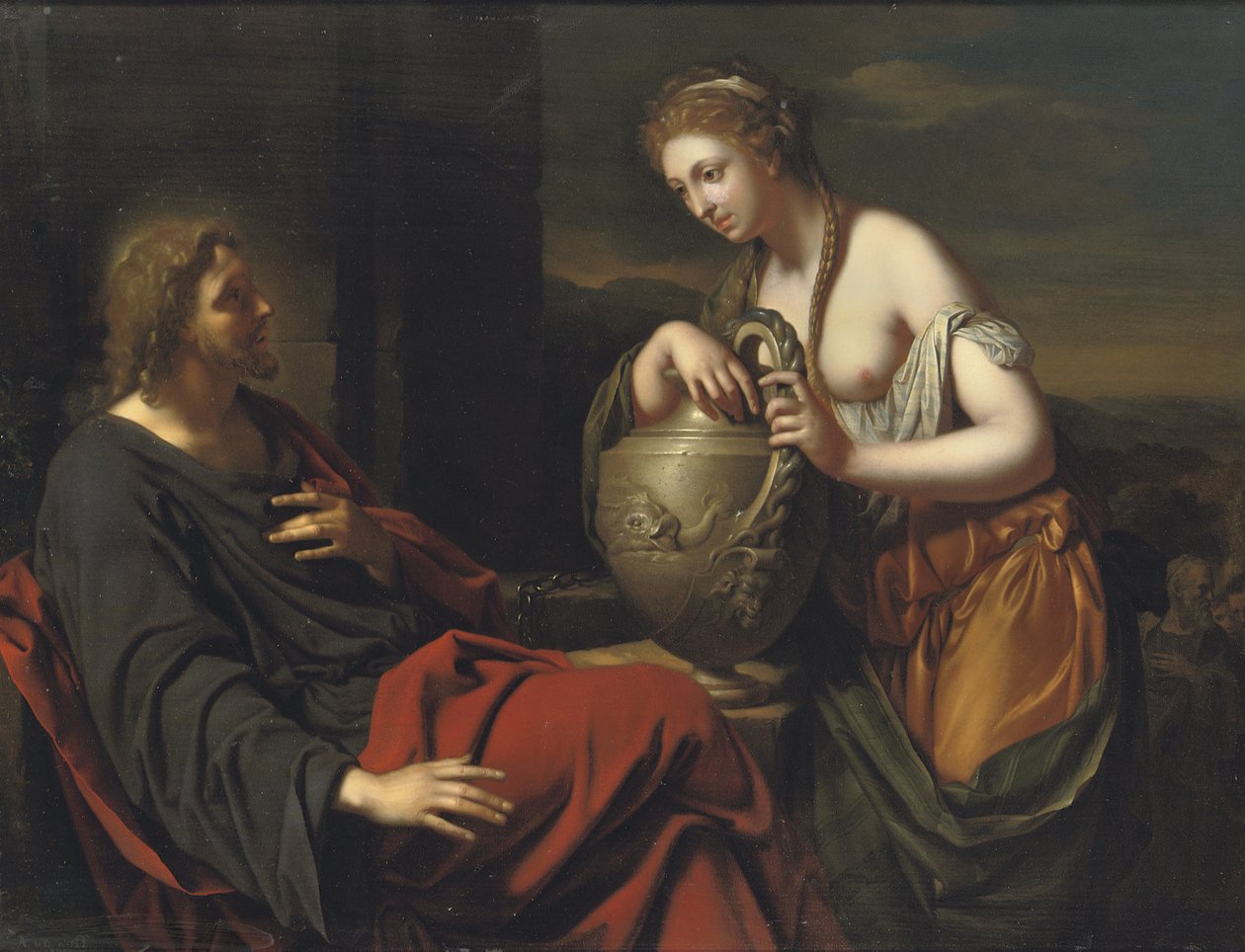 Cristo e a mulher de Samaria junto ao poço de Adriaen van der Werff