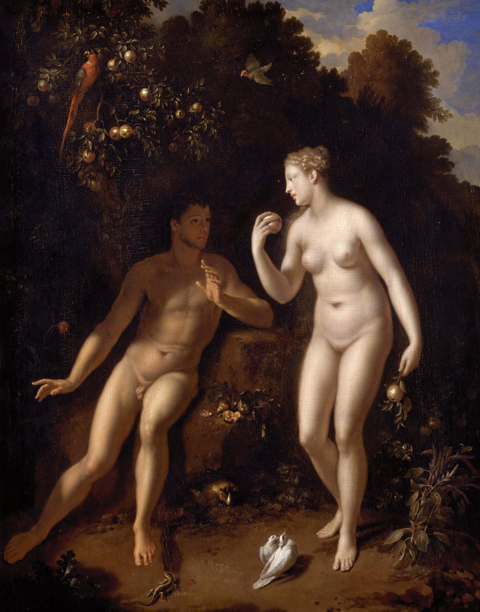 Francês: Adam et Ève près de l