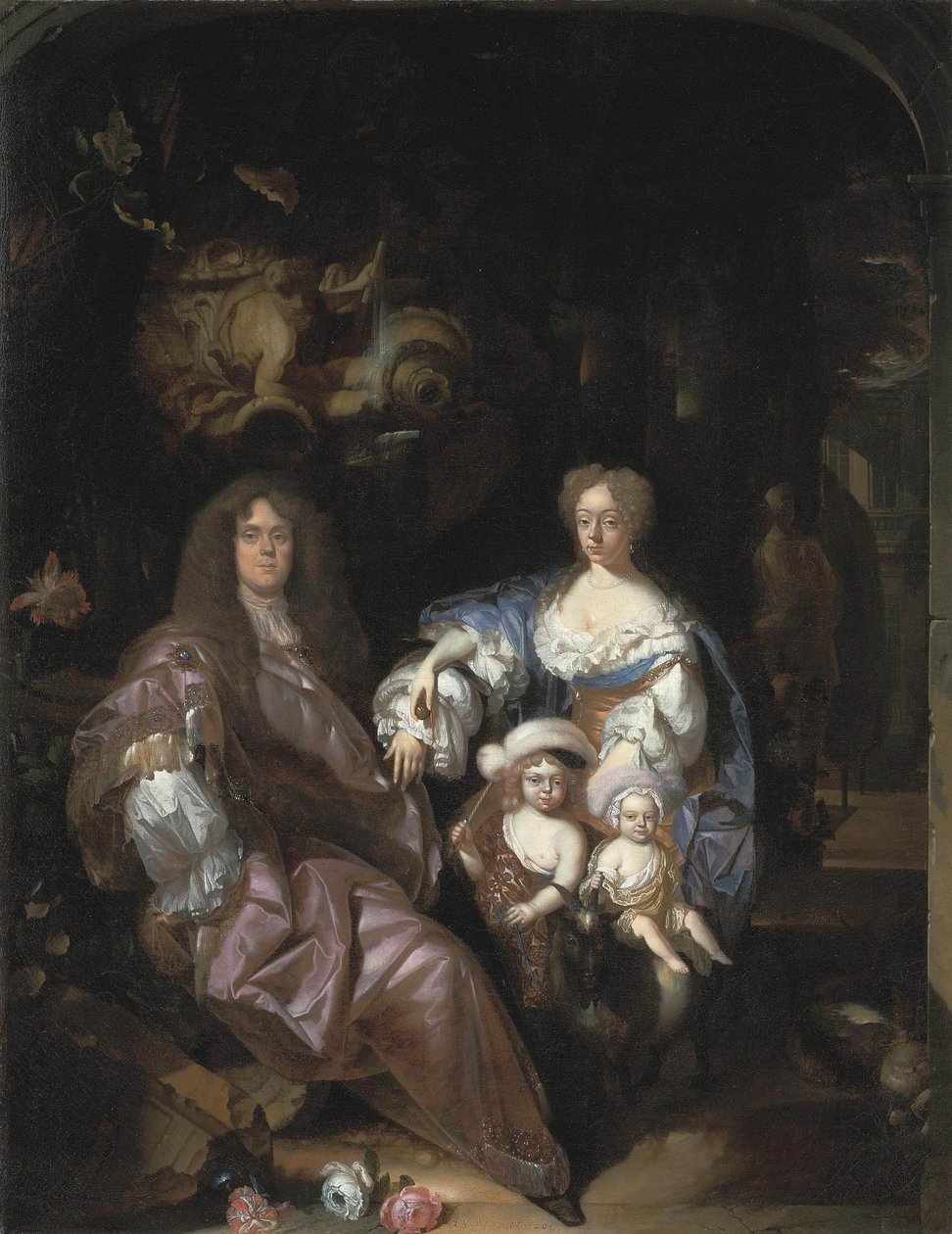 Retrato de uma família desconhecida de Adriaen van der Werff