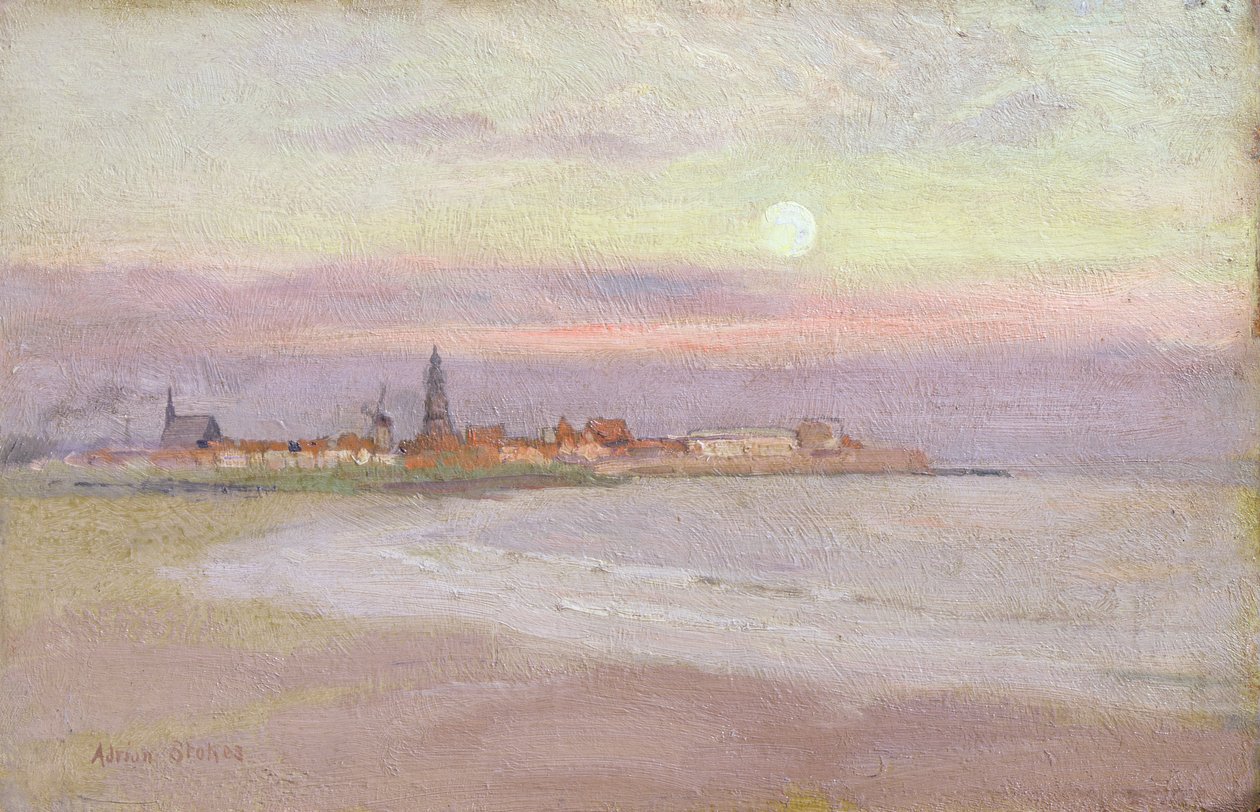 Aldeia na Frísia, 1900 de Adrian Scott Stokes