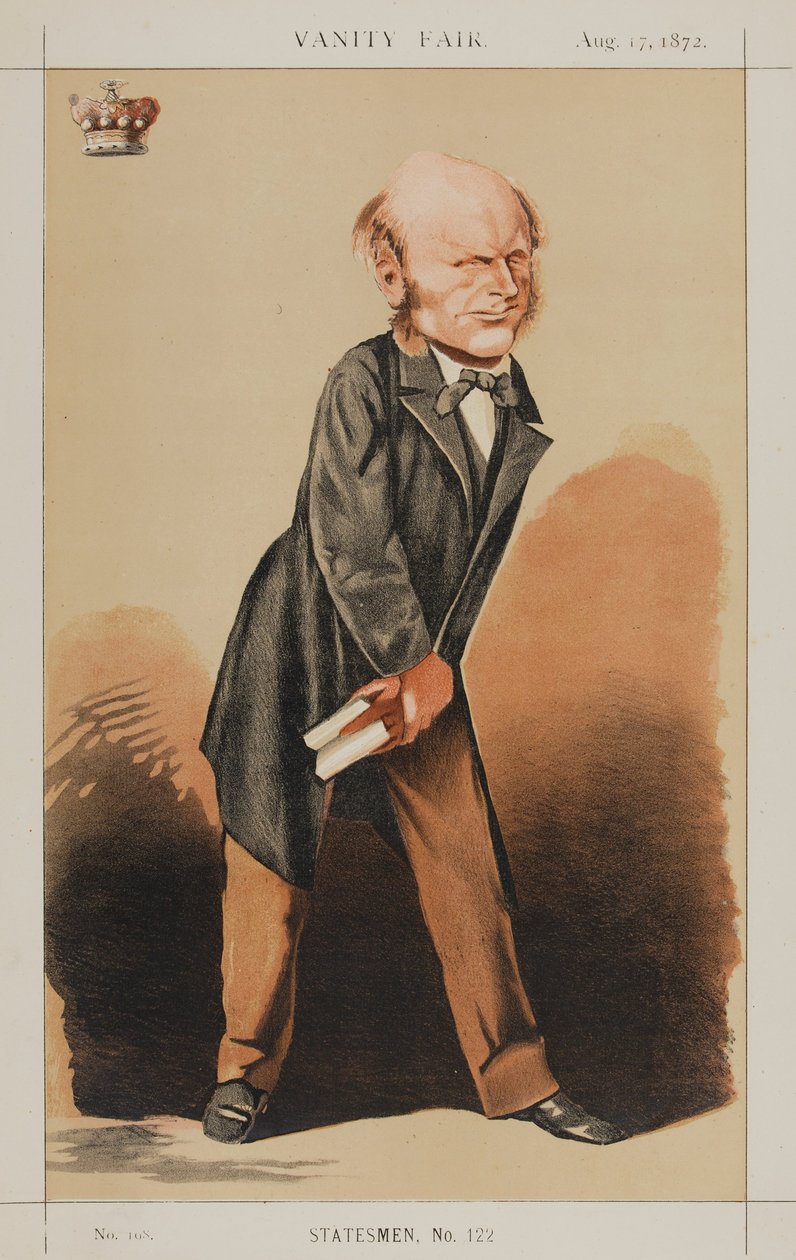 Estadistas No.122: Caricatura do Lorde Radstock (1833-1913) de Adriano Cecioni