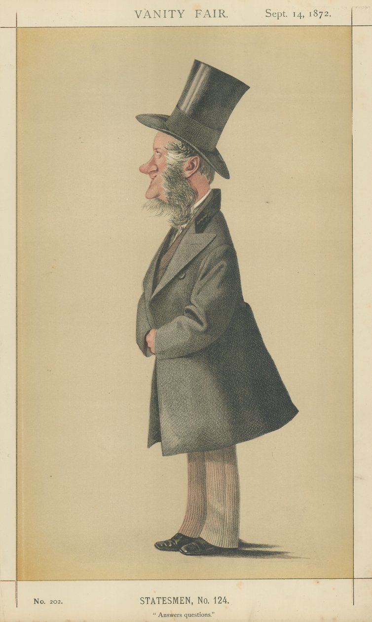 Lord Enfield (litografia a cores) de Adriano Cecioni