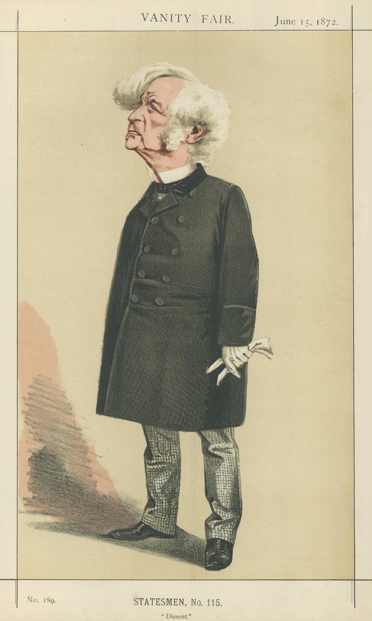 Sr. Samuel Morley (litografia a cores) de Adriano Cecioni