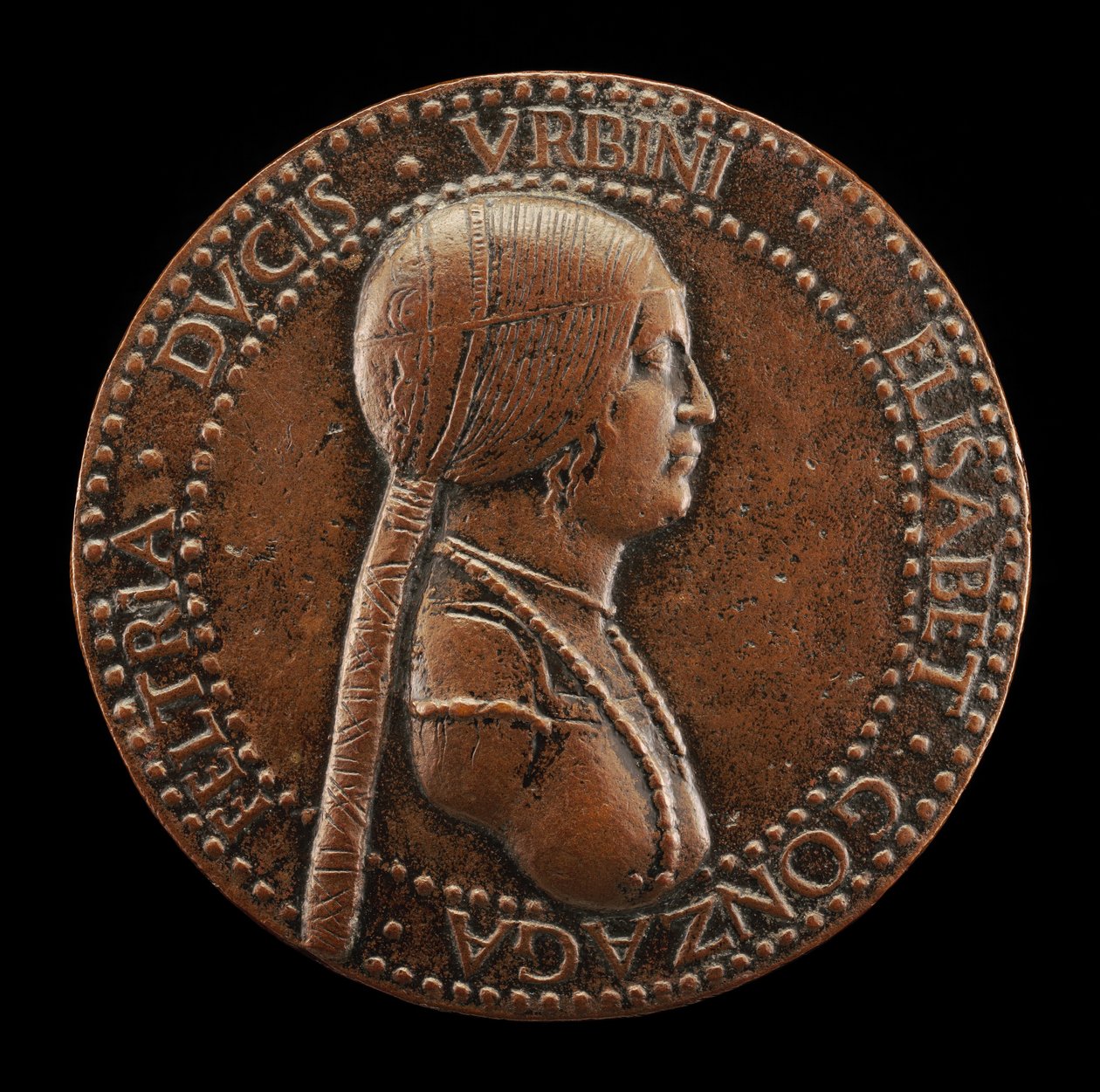 Elisabetta Gonzaga, falecida em 1526, Duquesa de Urbino, Esposa de Guidobaldo I 1489..., provavelmente depois de 1502. de Adriano Fiorentino