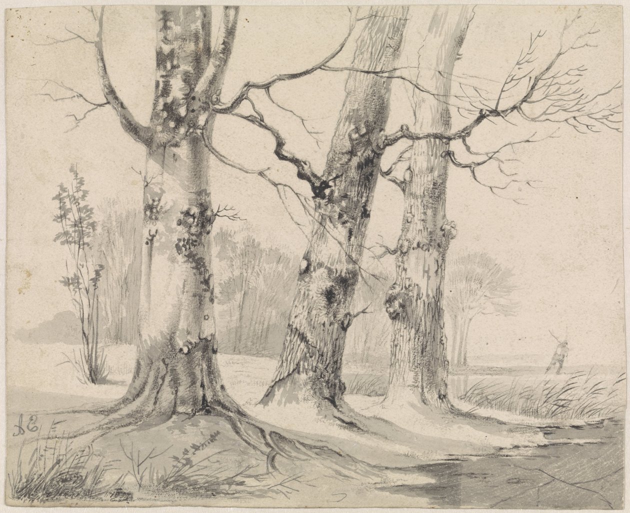 Paisagem de Inverno de Adrianus Eversen