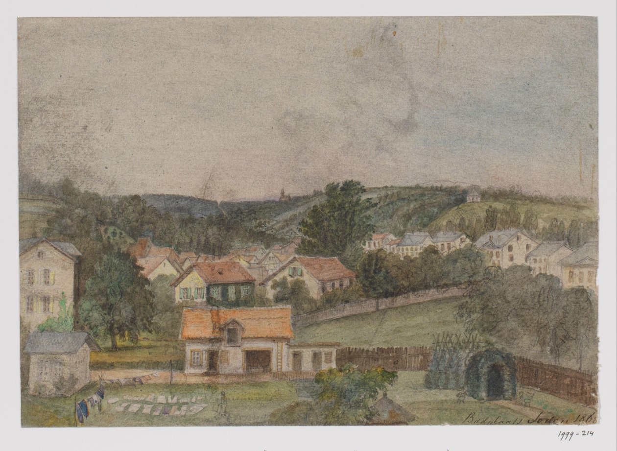 Vista de Soden-am-Taunus, Alemanha de Adrianus Johannes Bik