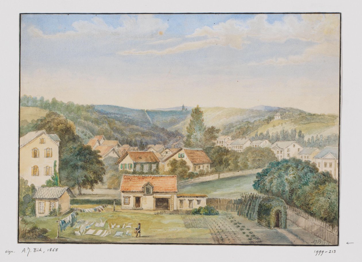 Vista de Soden-am-Taunus, Alemanha de Adrianus Johannes Bik