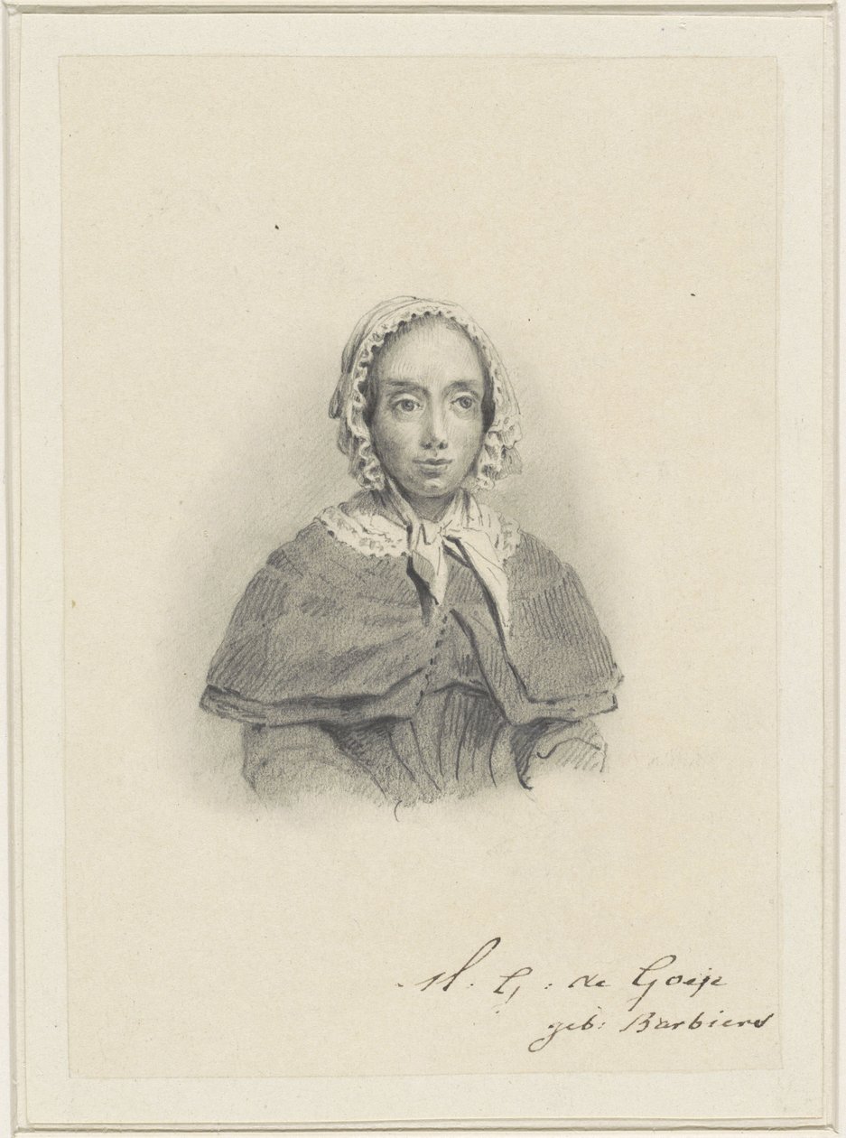 Retrato de Maria Geertruida de Goeje-Barbiers de Adrianus Johannes Ehnle
