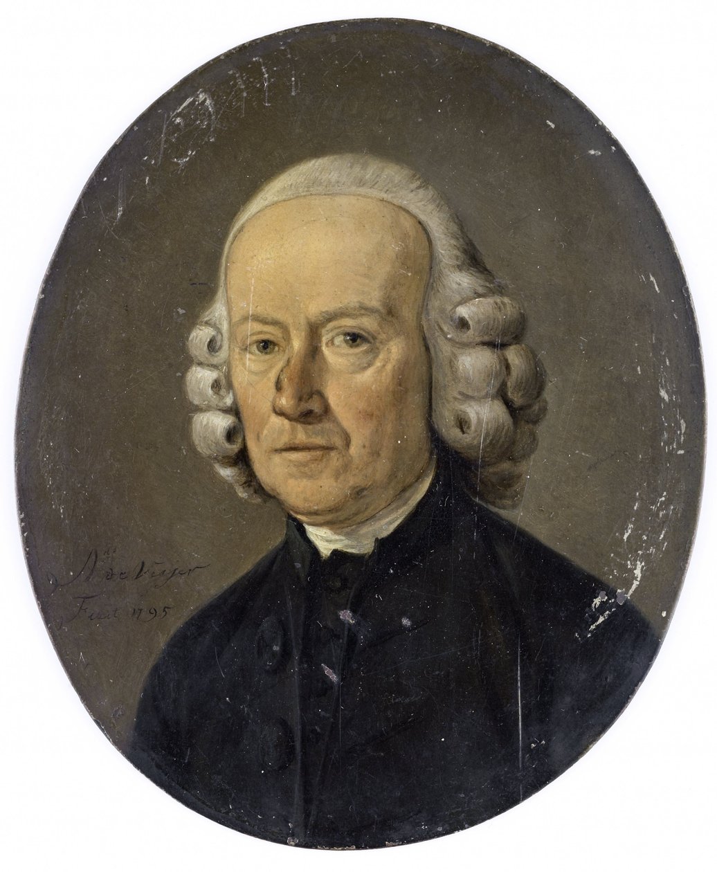 Retrato de um homem de Adrianus de Visser